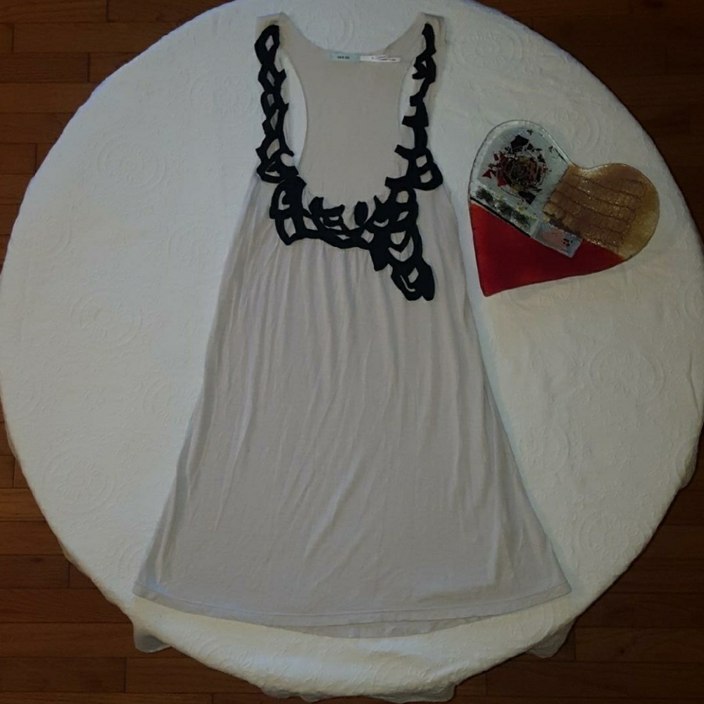 Tank with Detailed Neck Line